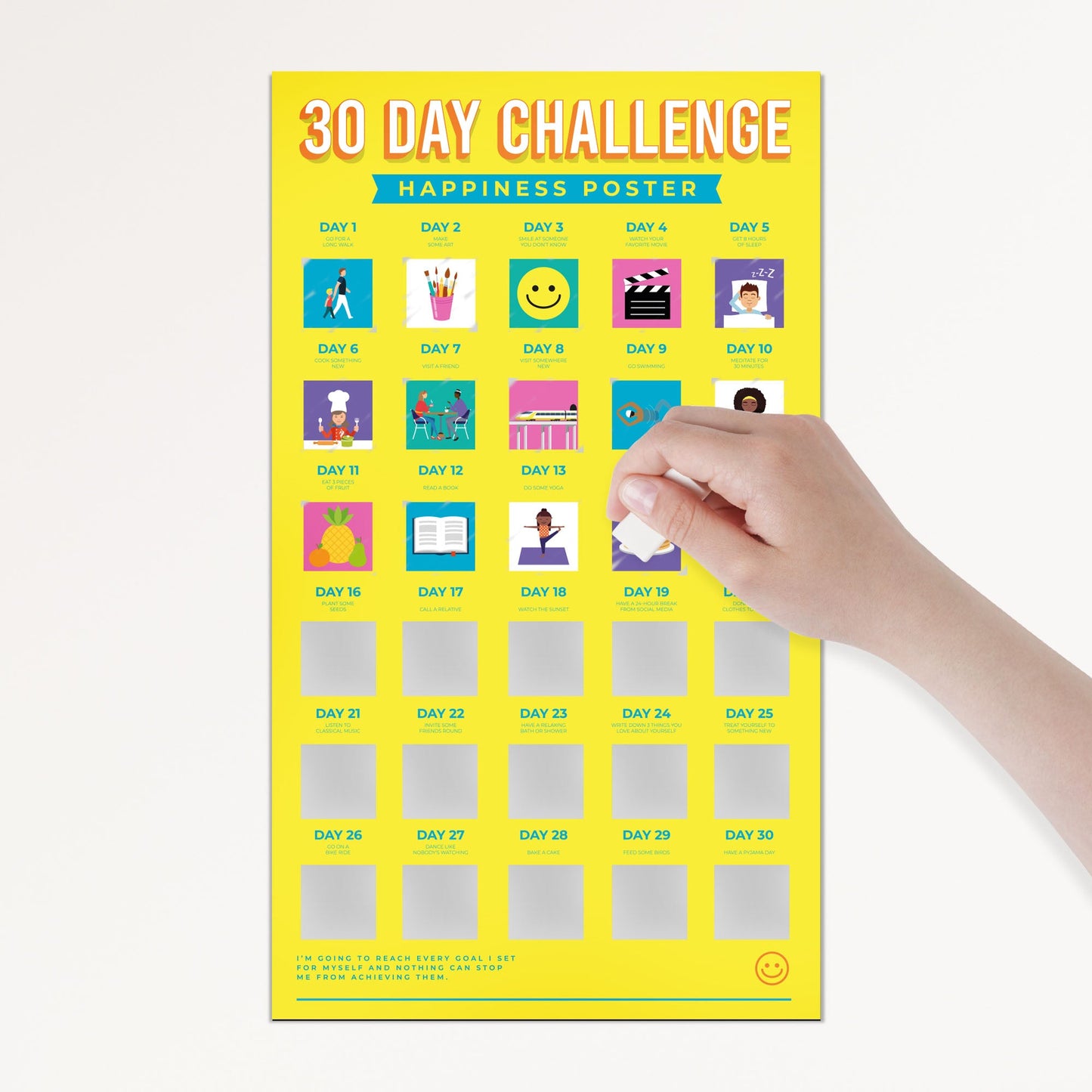 Thirty Day Challenge Scratch Poster