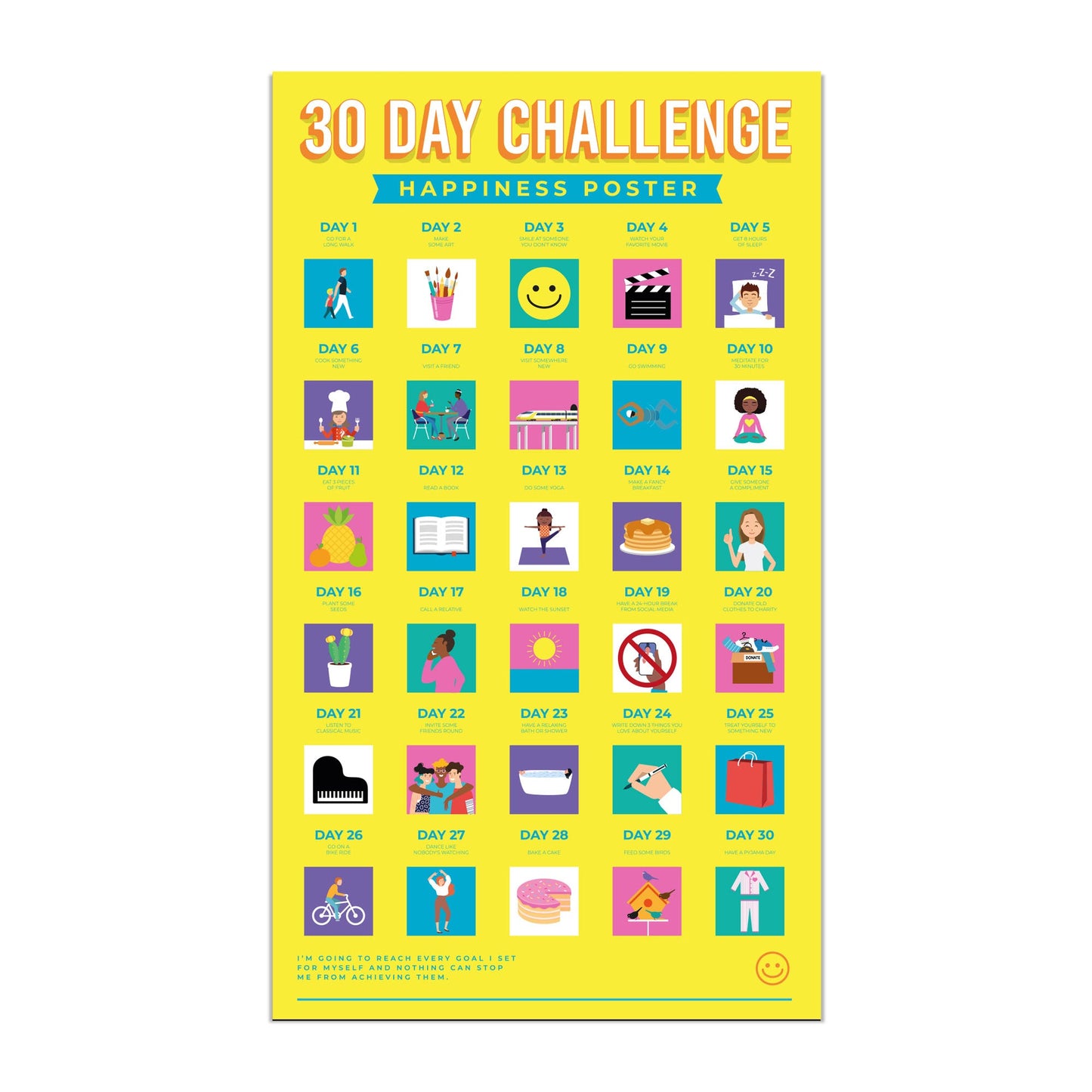 Thirty Day Challenge Scratch Poster