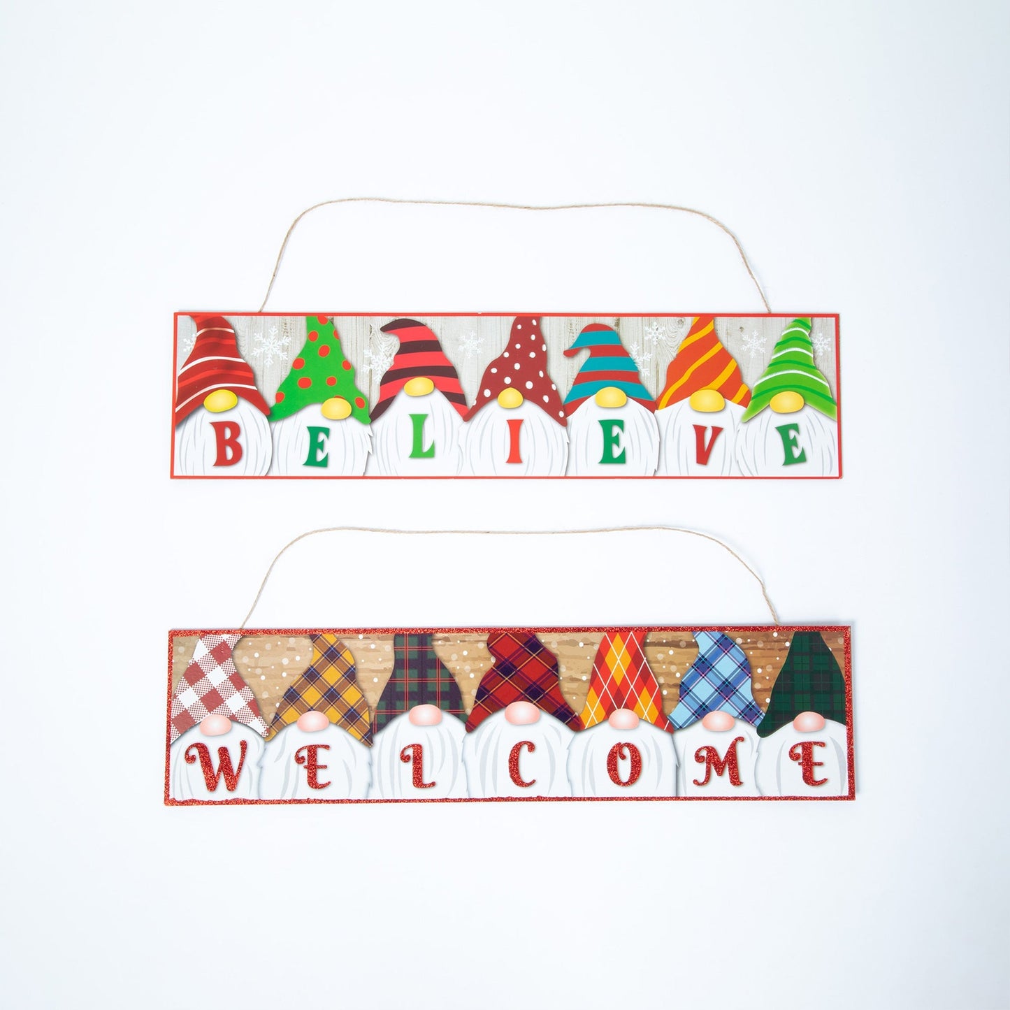 Glitter Gnome Holiday Sign