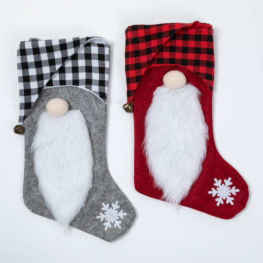 Jingle Bell Gnome Stocking