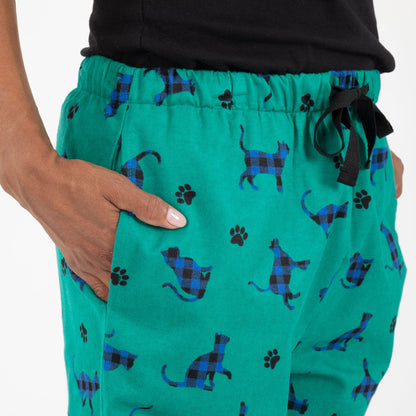 Plaid Pets Flannel Pajama Pants