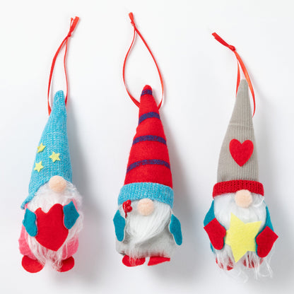 Winter Gnome Ornament - Set of 3