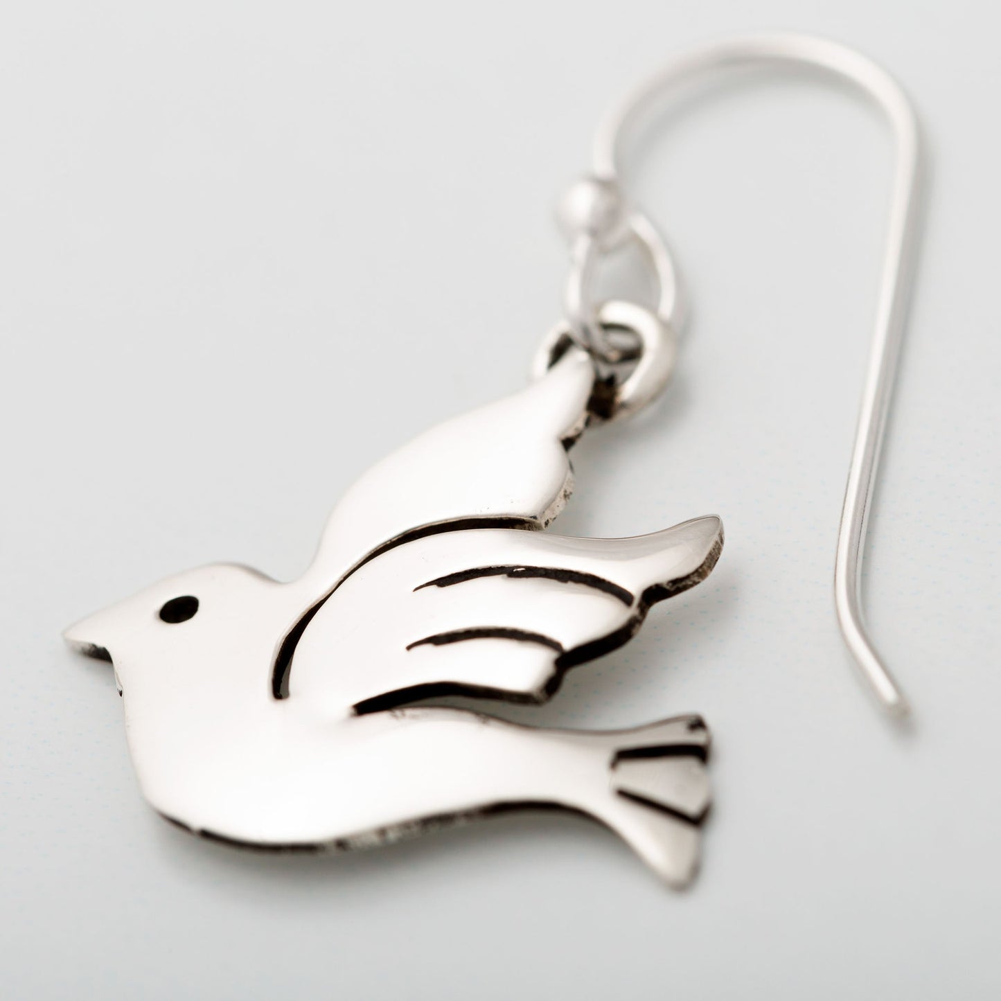 Peace Dove Sterling Earrings