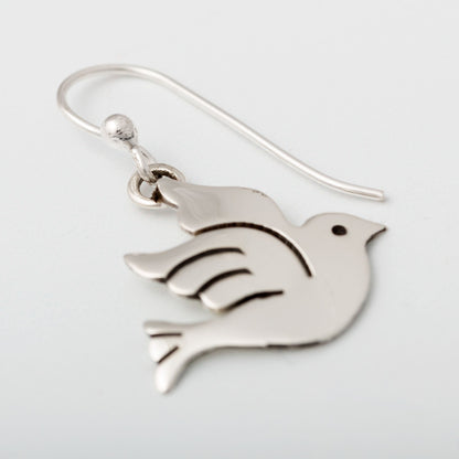 Peace Dove Sterling Earrings