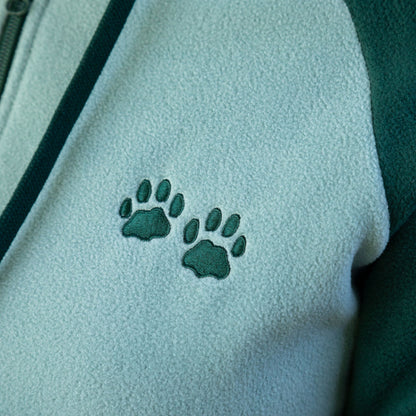 Paw Print Raglan Fleece Jacket