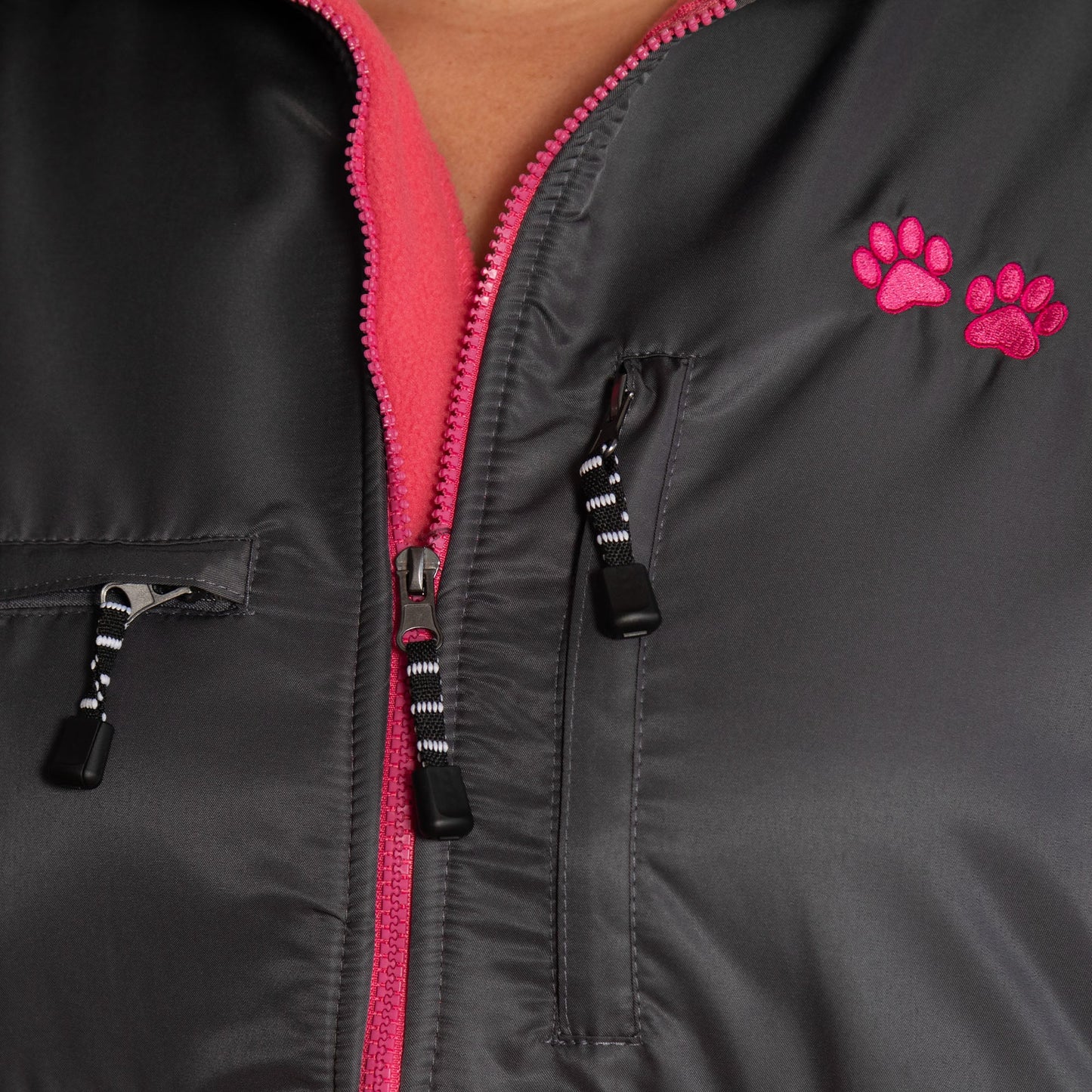 Paw Print Heavyweight Polar Fleece Jacket