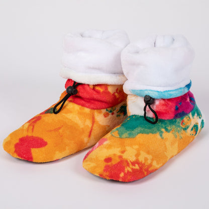 Super Cozy&trade; Deluxe Paw Non-Slip Toggle Slipper Booties