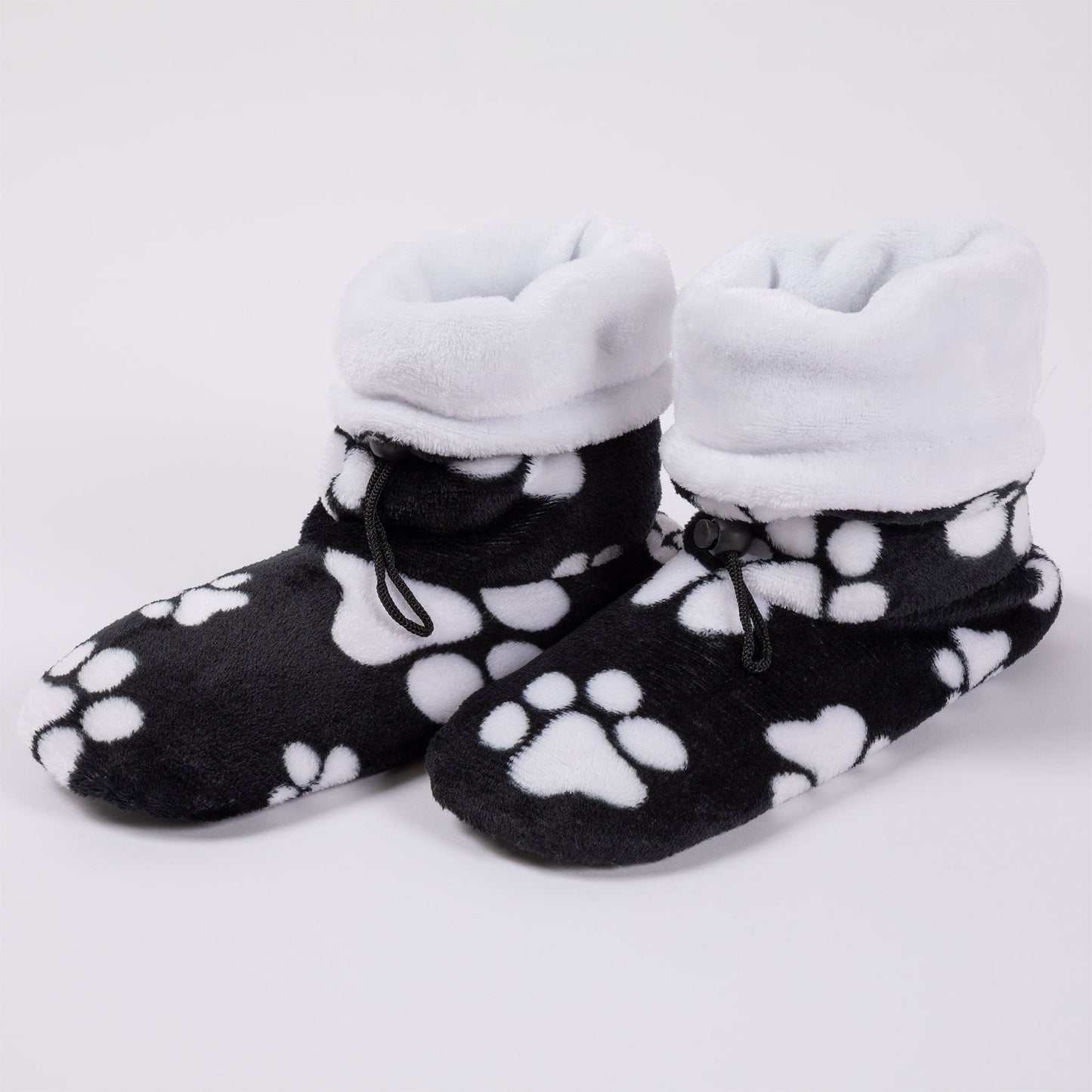 Super Cozy&trade; Deluxe Paw Non-Slip Toggle Slipper Booties