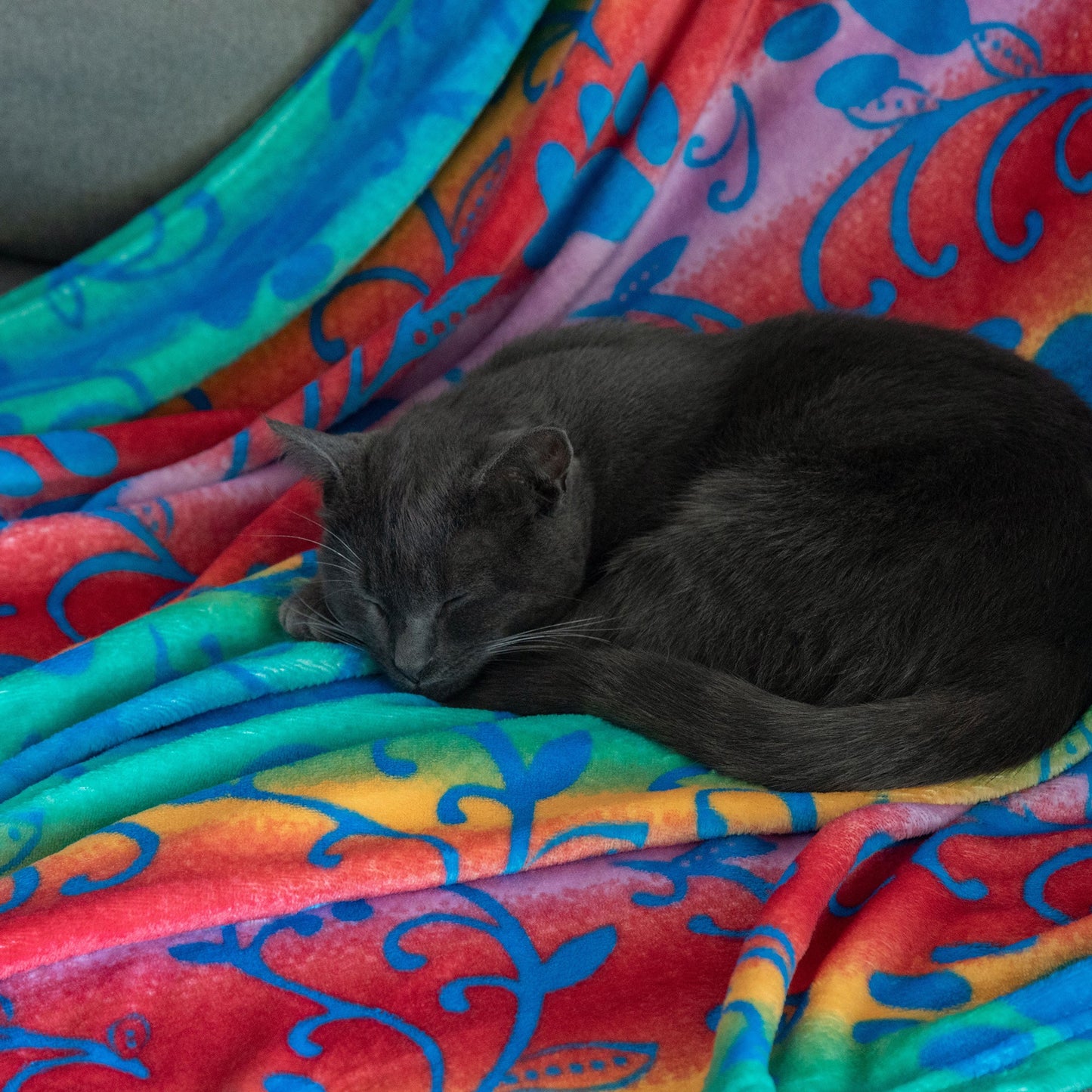 Super Cozy&trade; Paws Throw Blanket With Fringe