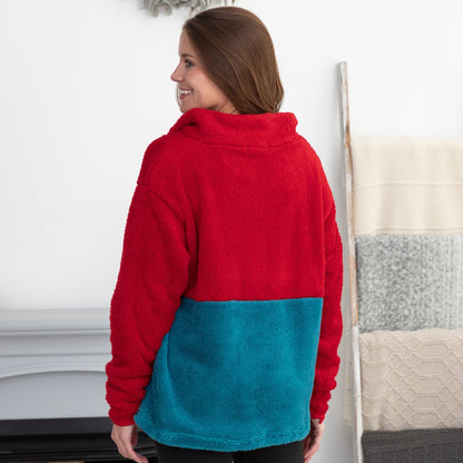 Two Tone Fleece Pullover