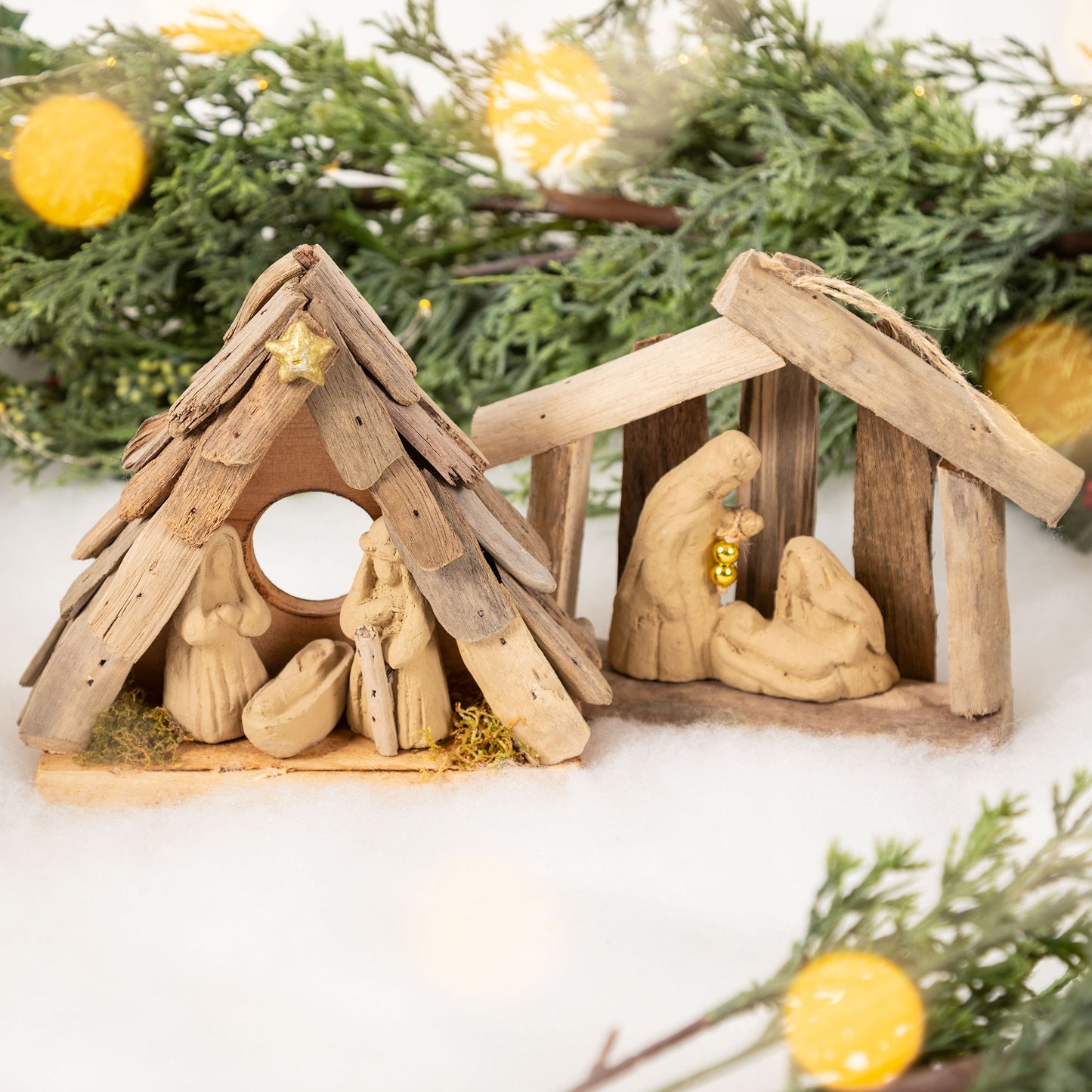 Handmade Recycled Driftwood Christmas Ornament | Fair Trade