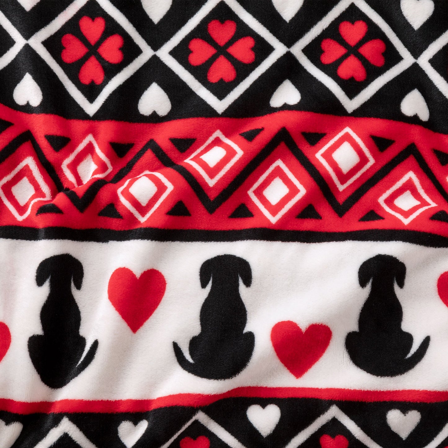 Super Cozy&trade; Hearts & Paws Fleece Blanket