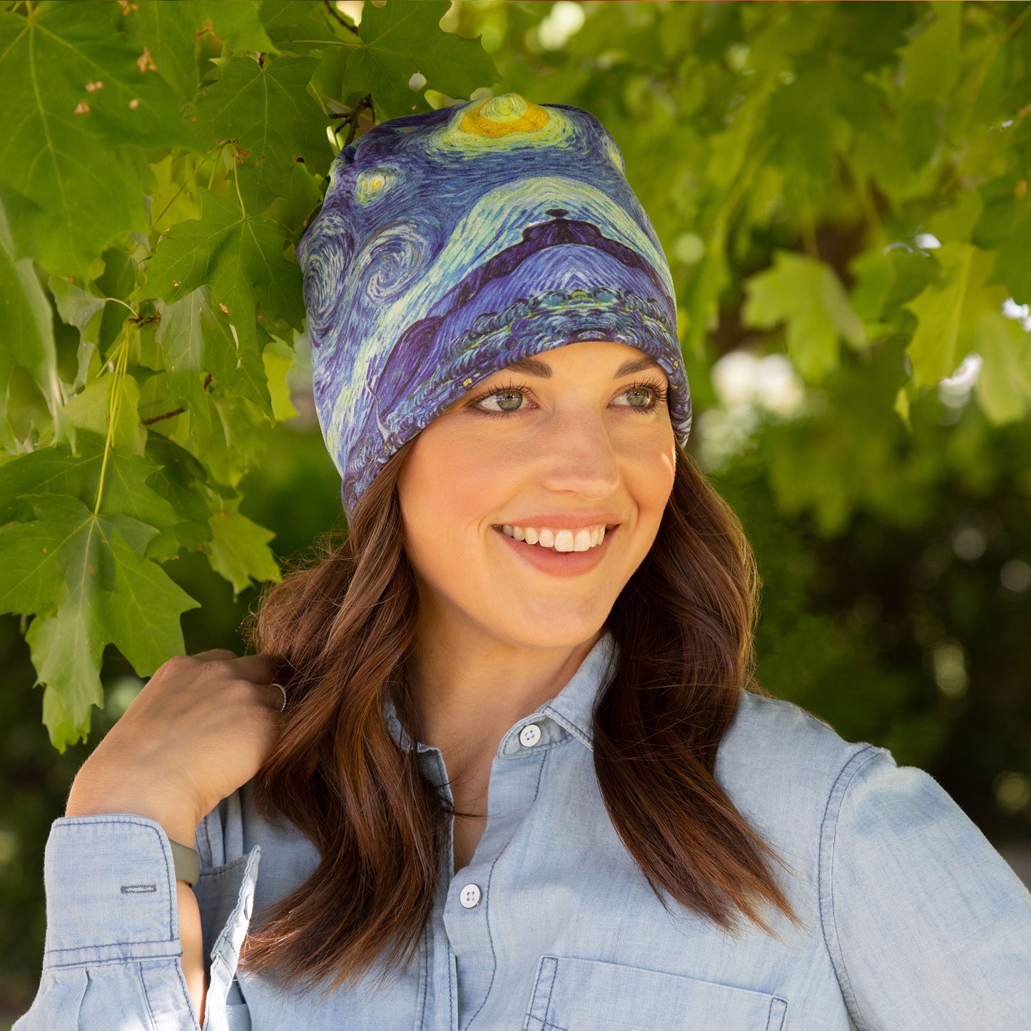 Van Gogh Beauty Printed Beanie