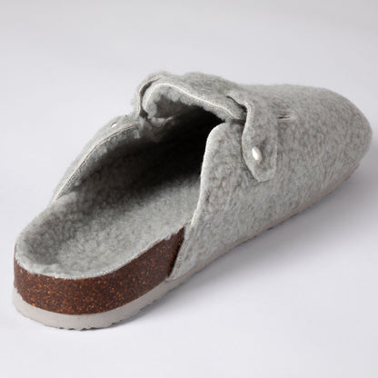 Paw Print Sherpa Clog Slippers