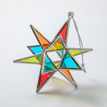 Glass Moravian Star Ornament | Fair Trade