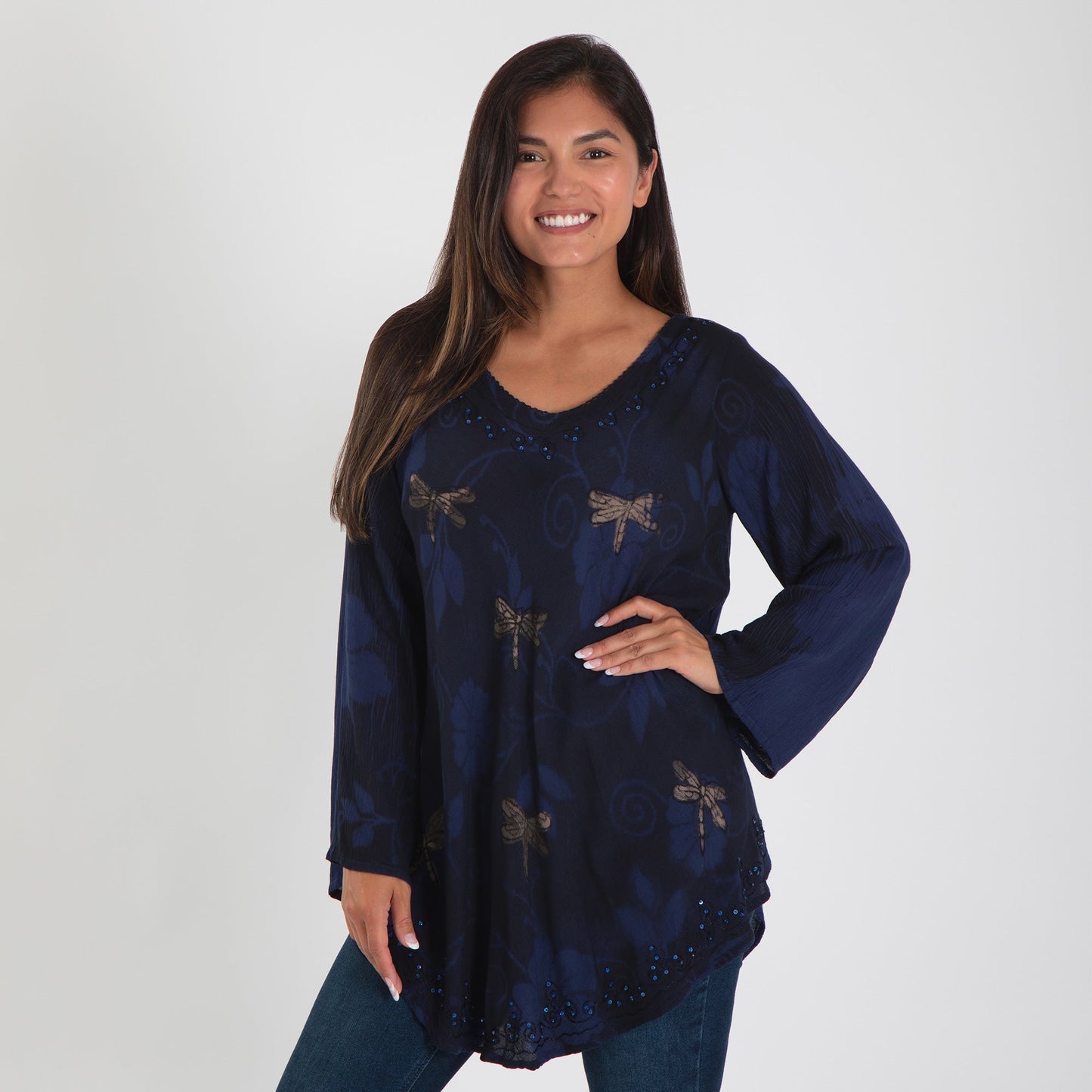 Dragonfly Dance Long Sleeve Tunic