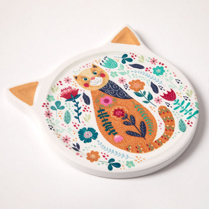 Cat Beauty Water Absorbent Coasters - Set of 4