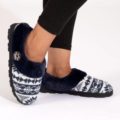 Paw Knit Clog Slippers