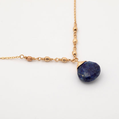 Gold Filled Necklace with Gemstone