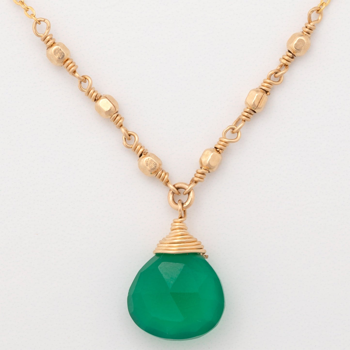 Gold Filled Necklace with Gemstone