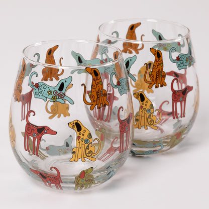 All Over Print Glasses - Set of 2