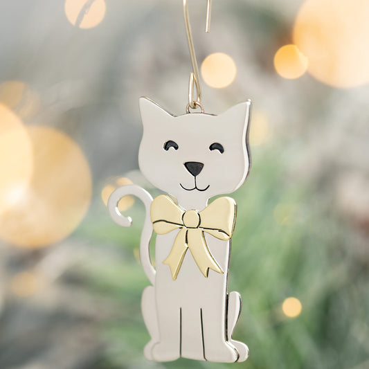 Perfect Gift Cat Mixed Metal Ornament