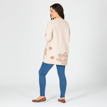 Pop of Paw Long Cardigan