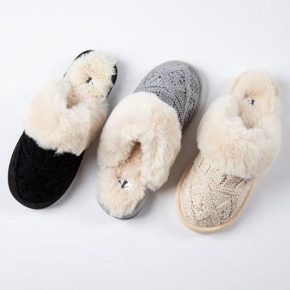 Corkys Purl Knit Scuff Slippers