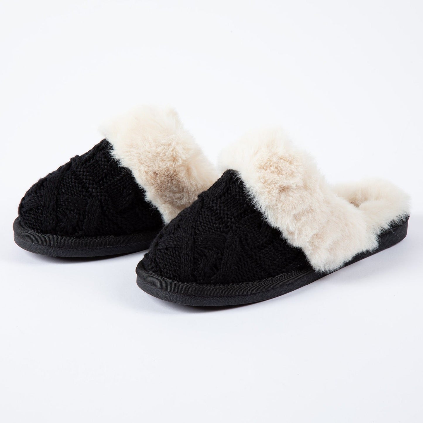 Corkys Purl Knit Scuff Slippers