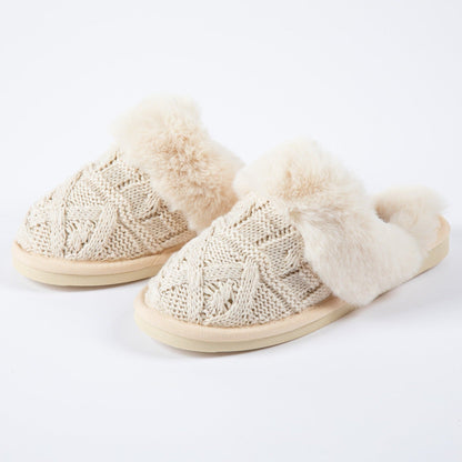 Corkys Purl Knit Scuff Slippers