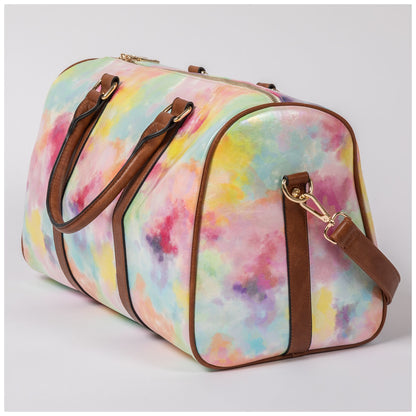 Shimmer Tie-Dye Vegan Leather Duffel Bag