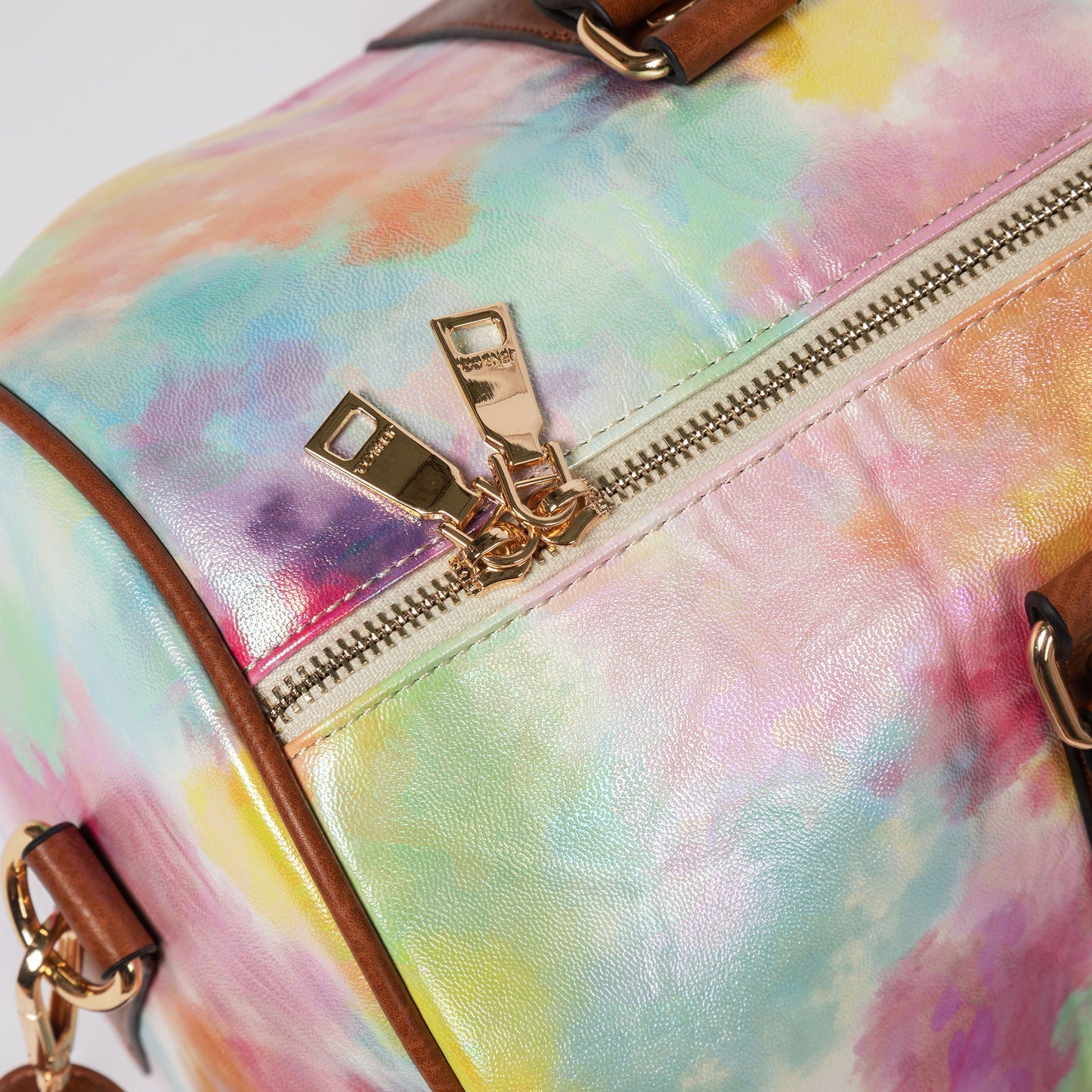 Shimmer Tie-Dye Vegan Leather Duffel Bag