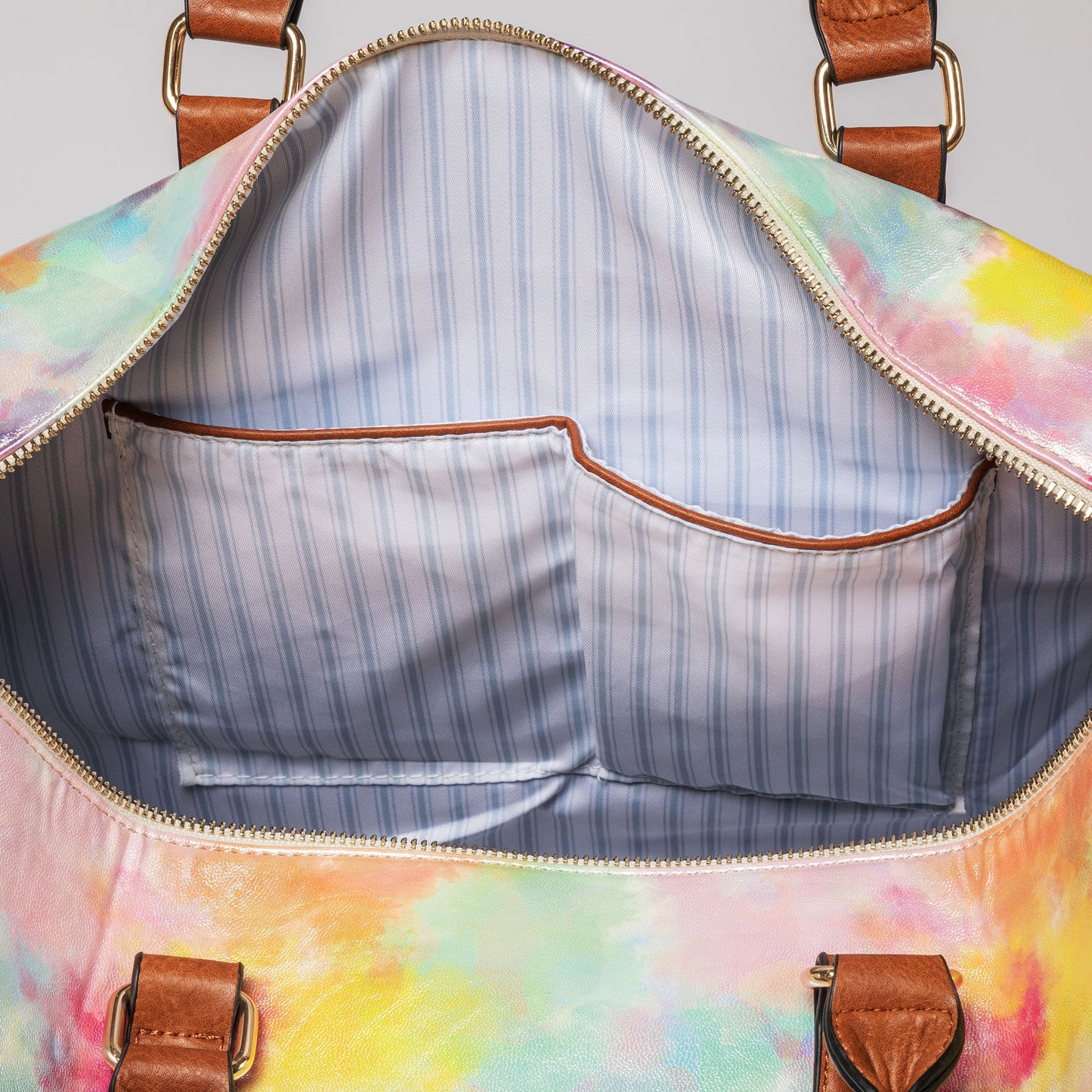 Shimmer Tie-Dye Vegan Leather Duffel Bag