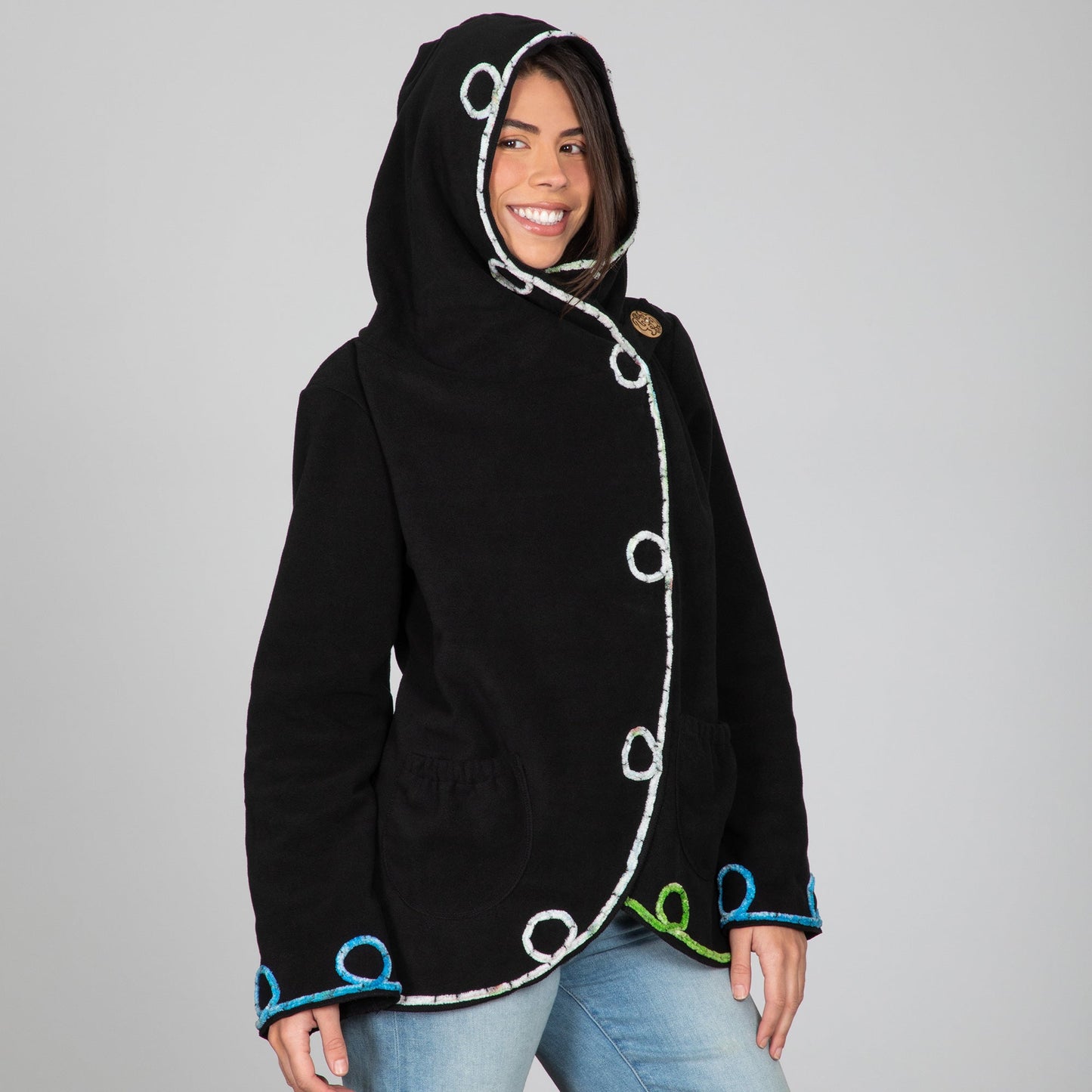 Twists and Turns Fleece Wrap Jacket