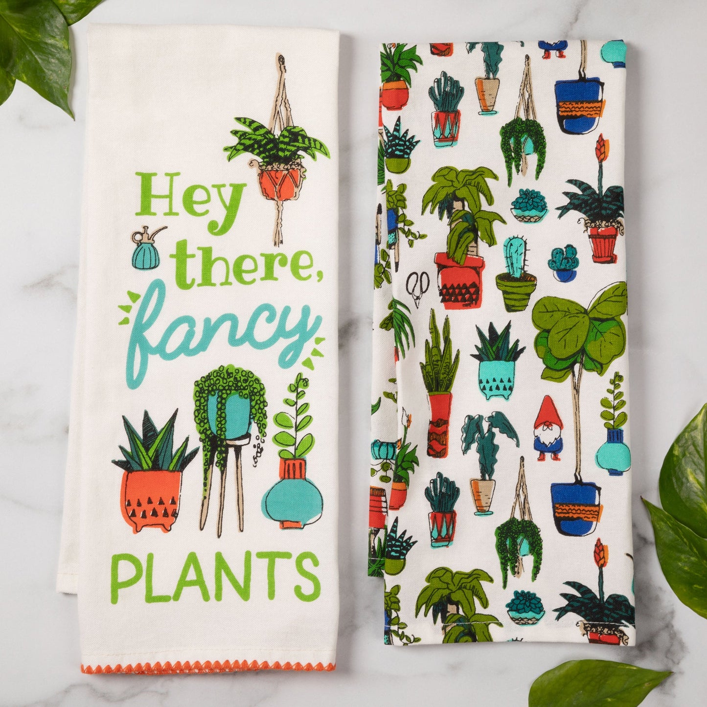 Fancy Plants Dish Towels - Set of 2