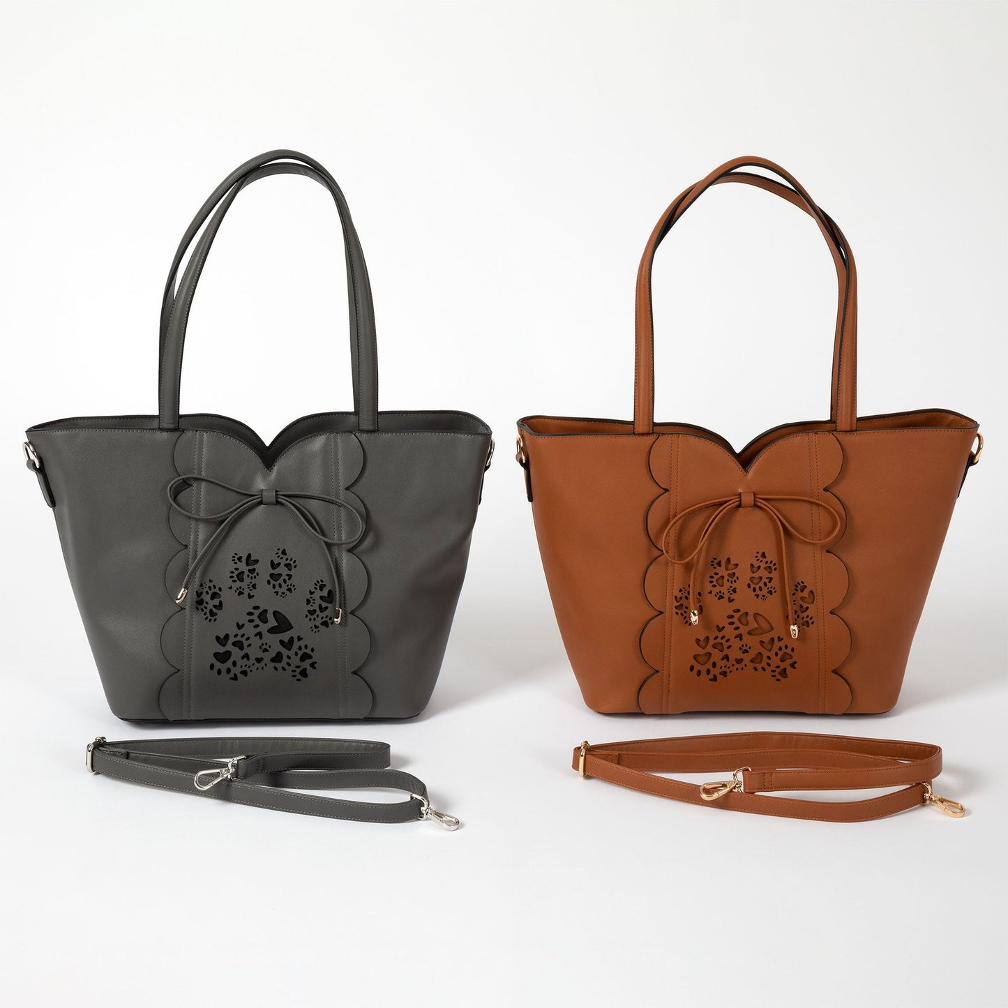 Bow & Hearts Paw Print Handbag