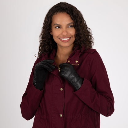 Touch Of Shine Puffer Touch Screen Gloves