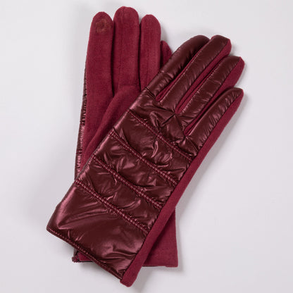 Touch Of Shine Puffer Touch Screen Gloves