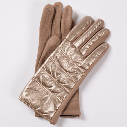 Touch Of Shine Puffer Touch Screen Gloves