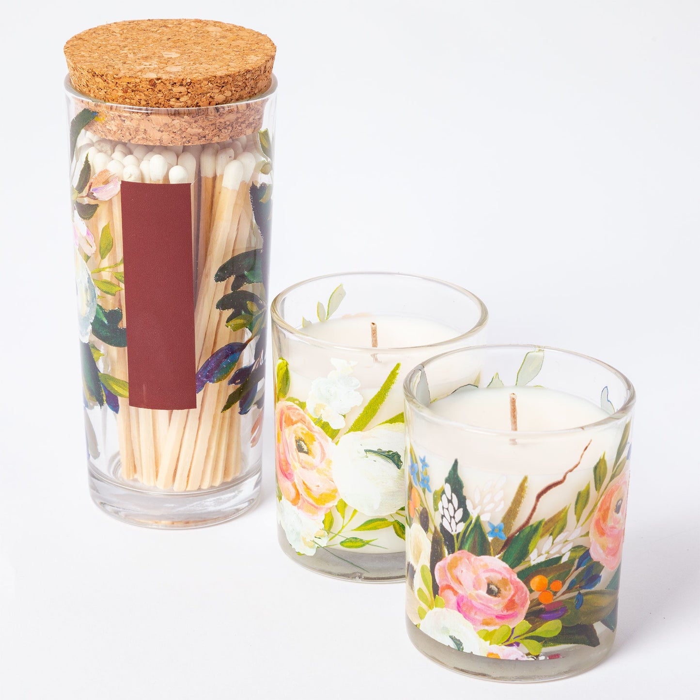 Blooming Candles Gift Set