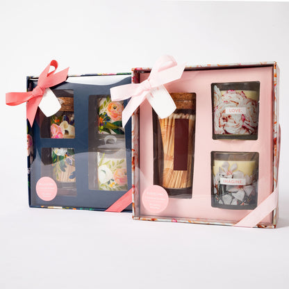 Blooming Candles Gift Set