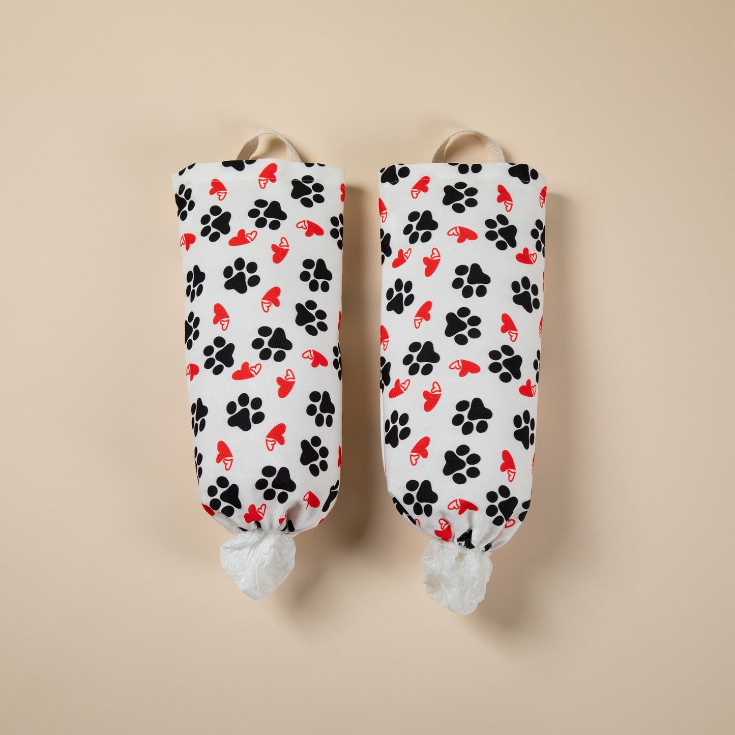 Paw Print Plastic Bag Holder - Set of 2