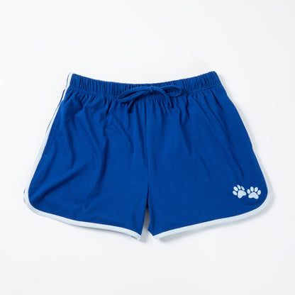 Paw Print Accent Trim Shorts