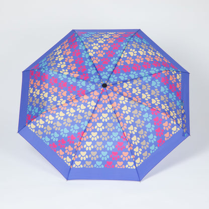 Rainy Day Paw Print Umbrella