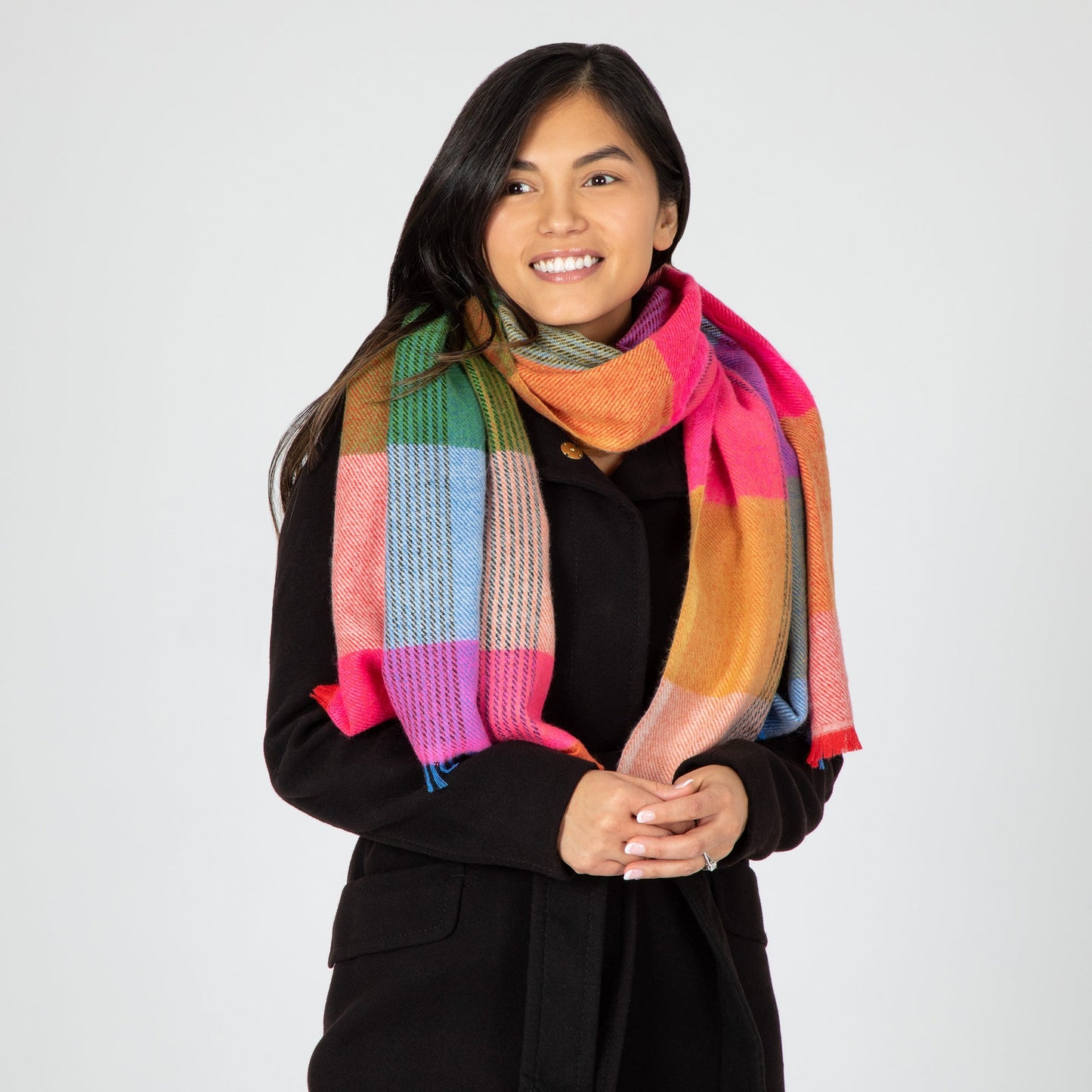 Plaid Chunky Scarf