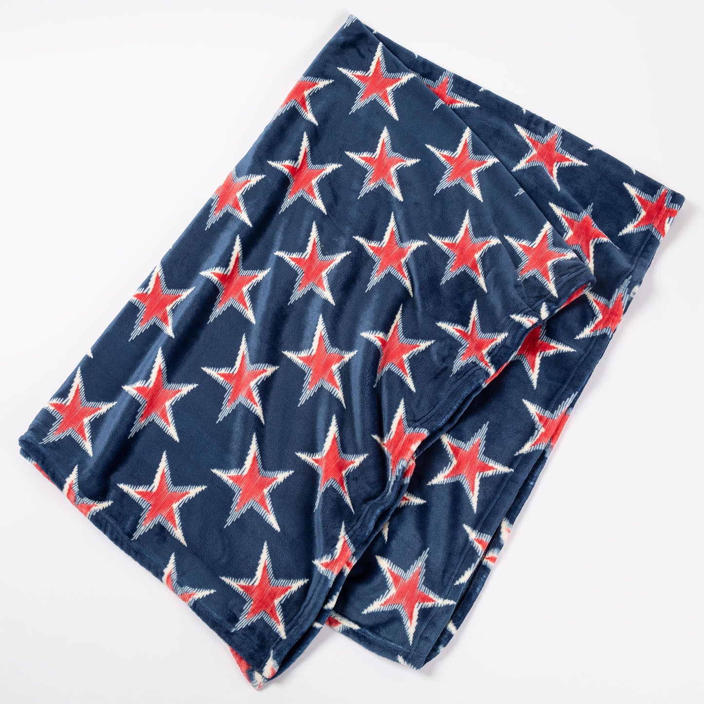 Red, White & Blue Stars Throw Blanket