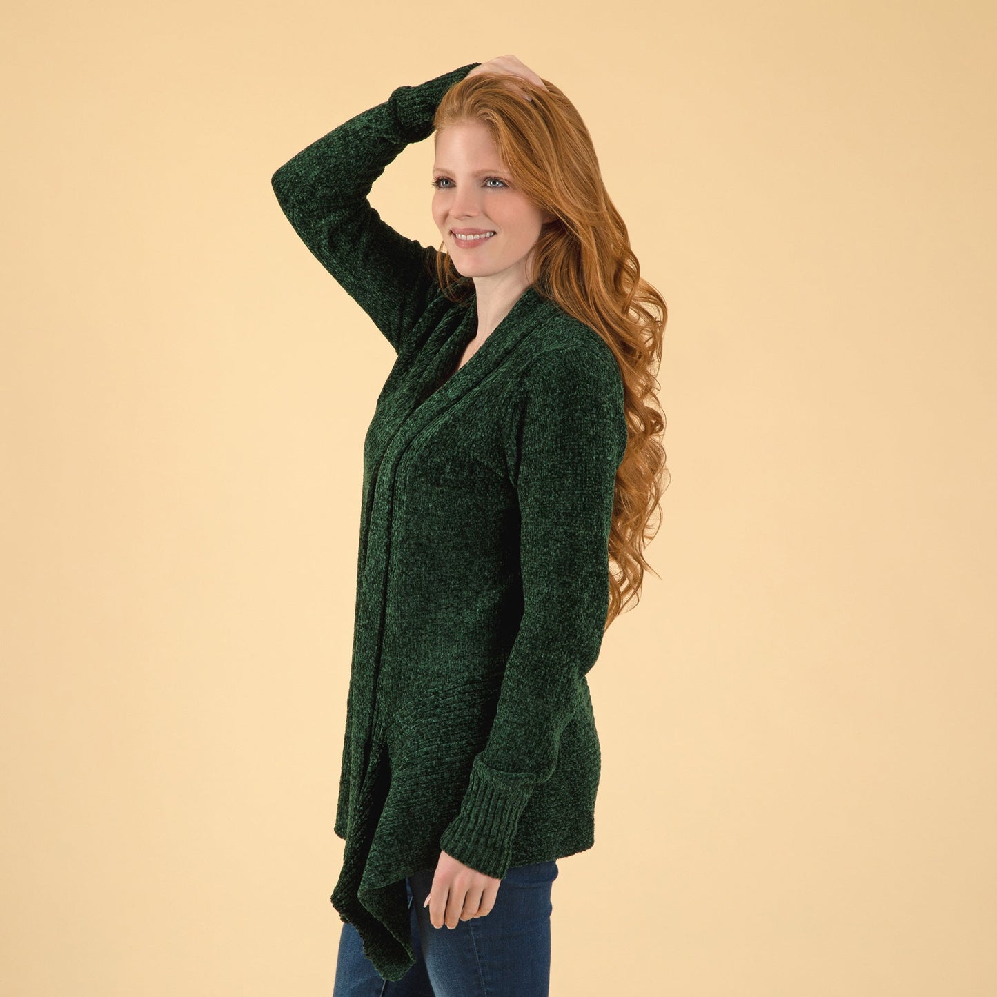 Chenille Open Cardigan