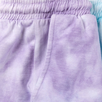 Paw Print Tie-Dye Terry Shorts