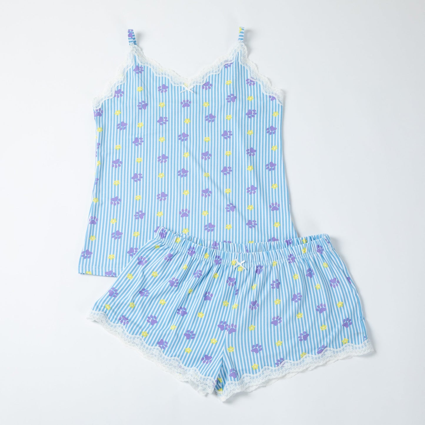 Paws & Pinstripes Soft Touch Cami & Shorts Set