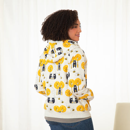 Honey Bear & Bee Zip Up Hoodie